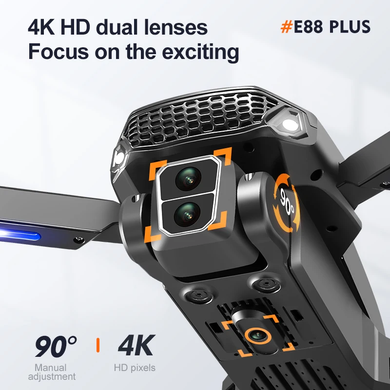 Nouveau drone quadrirotor E88  - Drone Camera Night Vision avis et prix