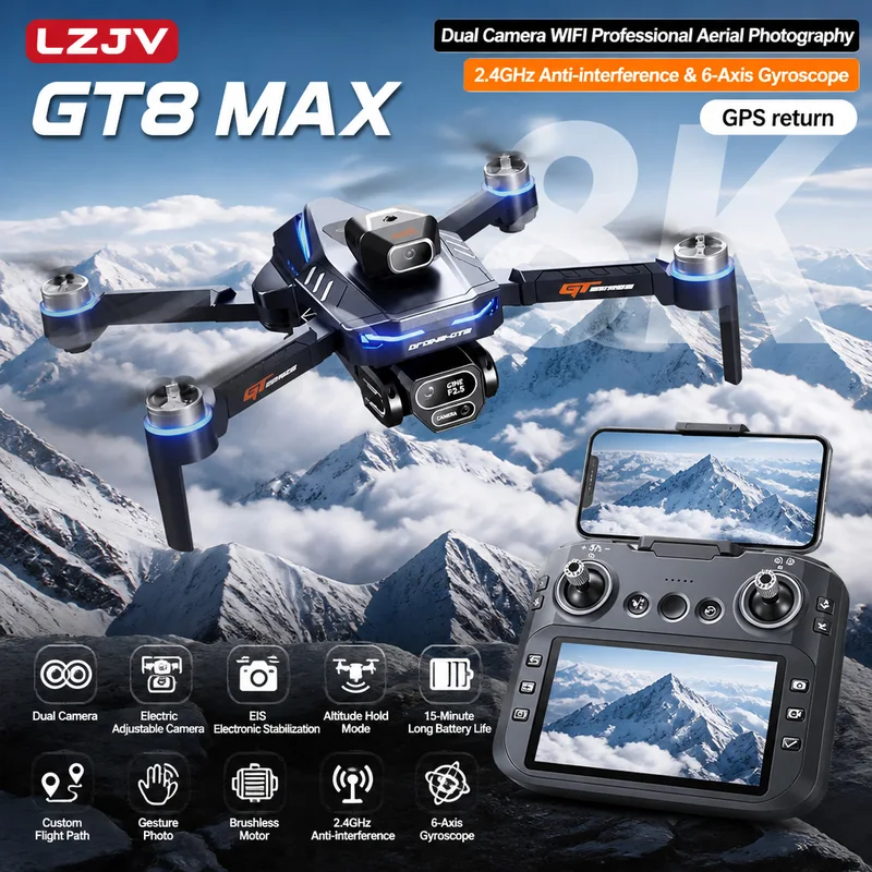 Drone pliable GT8 Max 8K HD pr - Drone Camera Night Vision avis et prix