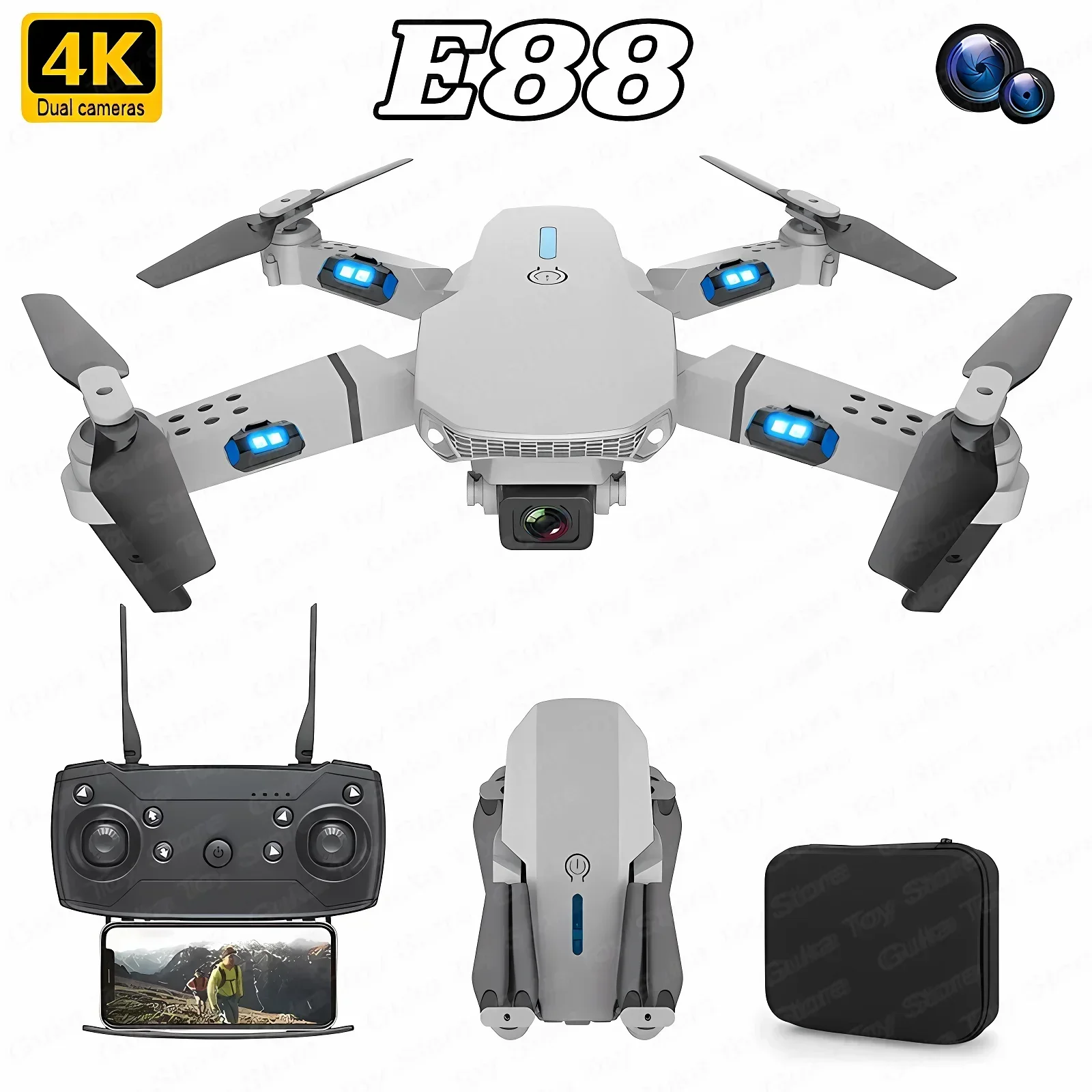 Drone E88 Pro WIFI FPV Grand A - Drone Camera Professional avis et prix