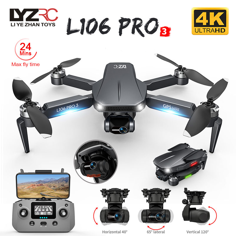 Drone L106 Pro 3 5G WIFI FPV P - Drone Camera With Gimbal avis et prix